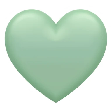 pastel green heart  sticker