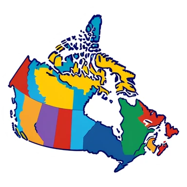 canada map sticker
