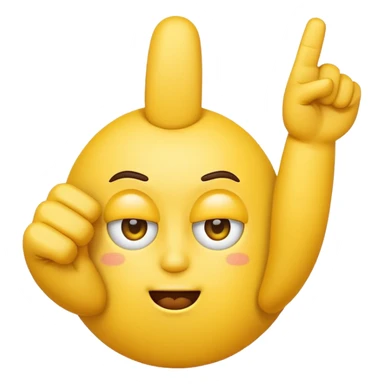 Emoji holding up a middle finger sticker