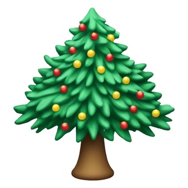 Flocked Christmas tree sticker