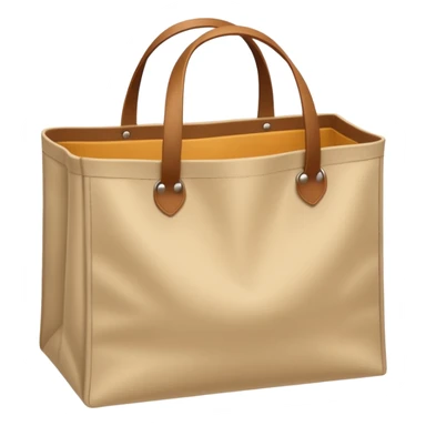 cartoon market bag, do not add stripes and make it empty. Do not add face. Top view sticker