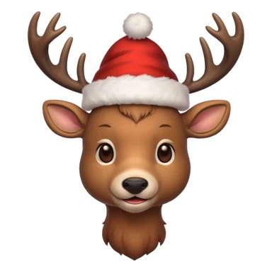 a christmas deer sticker