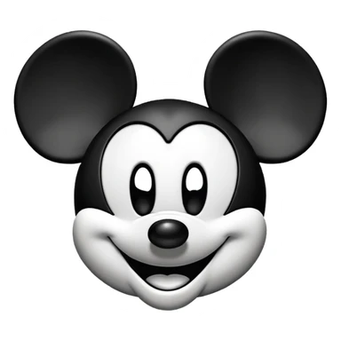 Mickey Mouse face sticker