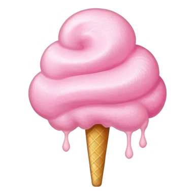 Glittering cotton candy sticker