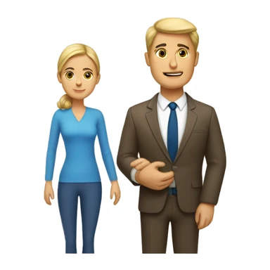 un homme où une femme avec plein de bras sticker