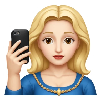 emoji della madonna che si scatta un selfie 
 sticker