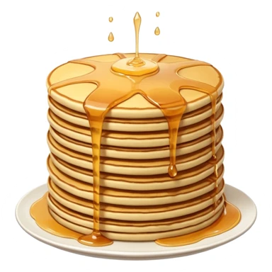 A waterfall made up of pancakes  sticker