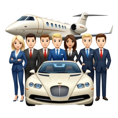 Grant Cardone, Tai Lopez, Josh King Madrid, Alex Hormozi, Iman Gadzhi, Daniel G, Branden Condy, Patrick Bet-David, Dan Henry, Luke Belmar, Shelby Sapp, Leila Hormozi, Tefi Valenzuela, business, influencers, friends, rich millionaire success lifestyle, private jet , supercars, success, sales sticker