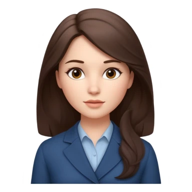 Cinematic Realistic Woman Work, depicted with lifelike skin texture, subtle rosy undertones, and soft natural lighting that enhances the gentle contours of her face. Her intricately detailed brunette hair is elegantly styled , sticker