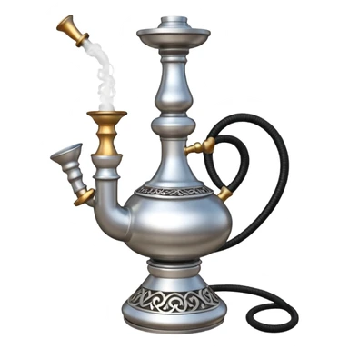 Create a emojiof hookah which are used in rural areas sticker