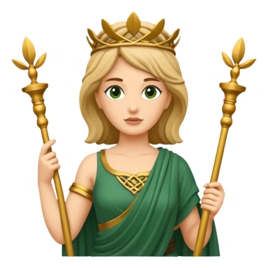 Une femme païen celtique en style statue de la liberté sticker