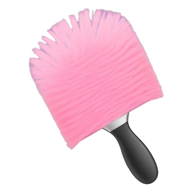light pink hairbrush sticker
