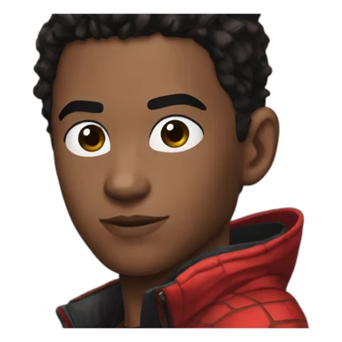  miles morales in red hood sticker