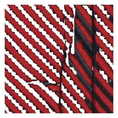 red necktie, formal wear accessory sticker