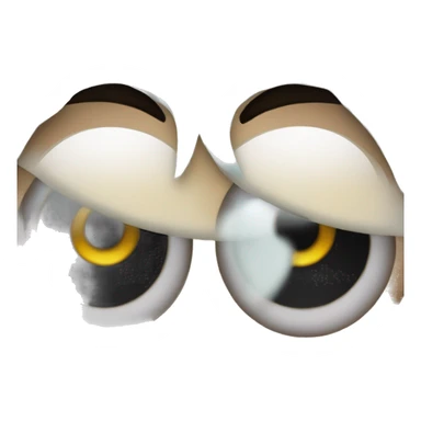 Eyeballs emoji with typhoon emoji as pupils sticker