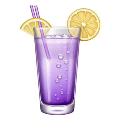 Cocktail light purple with high glass sticker