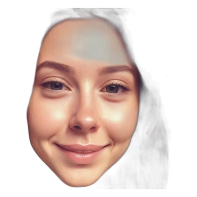 Girl with dimple  sticker