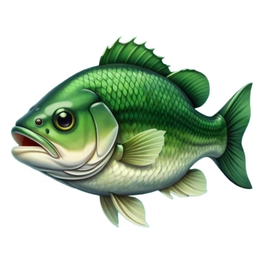 Bass fishing sticker