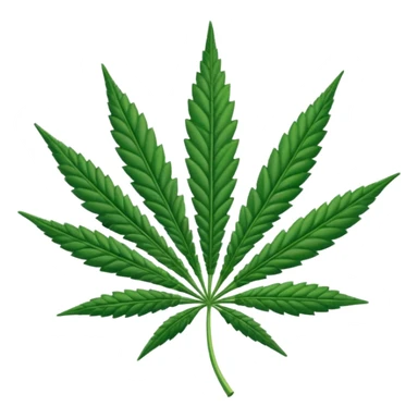 Cannabis leaf sticker