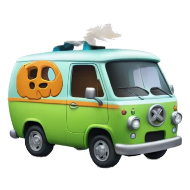 The mystery machine from scooby doo sticker