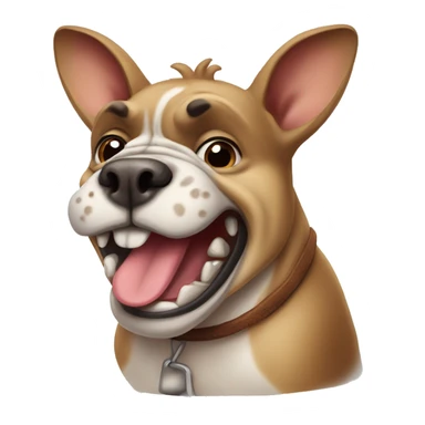Happy kangaroo sad bulldog sticker