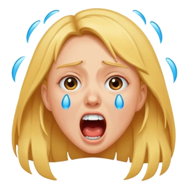 Una niña gritando sticker