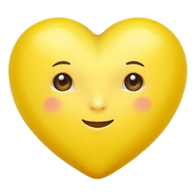 Realistic lemon heart sticker