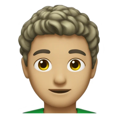 Ojo verde intenso sticker