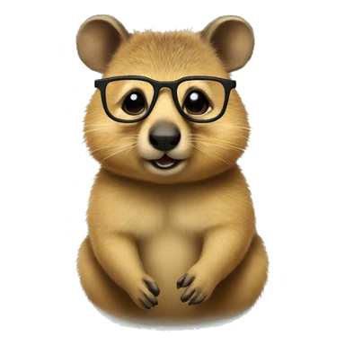 Quokka with glasses sticker