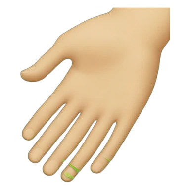 hand touching lush, green grass sticker