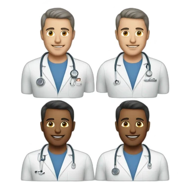 radiology men sticker