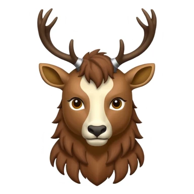 crea una mascota de equipo que sea un venado y lleve un chaleco con el nombre de telamon sticker