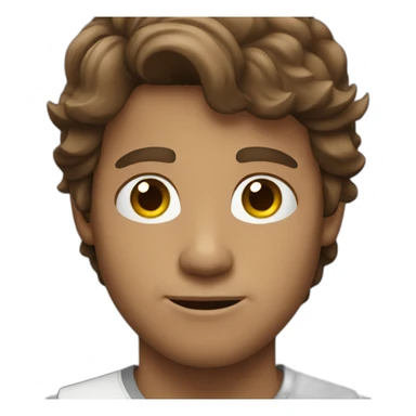 White guy with brown hair with an iPhone  sticker