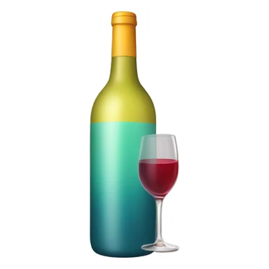 Cold wine bottle wearing t shirt sticker