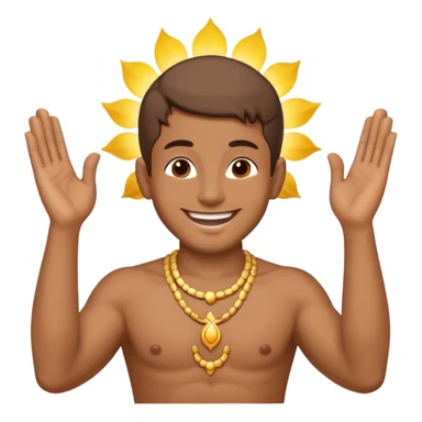 Man having an idea so amazing he reaches nirvana sticker