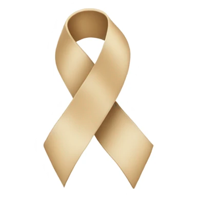 beige ribbon sticker