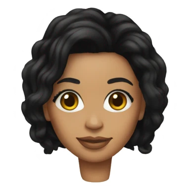 beyonce with black hair sticker