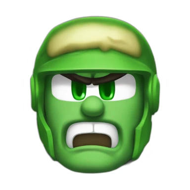 Luigi angry doomguy sticker