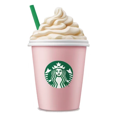 Light pink coffee Starbucks  sticker