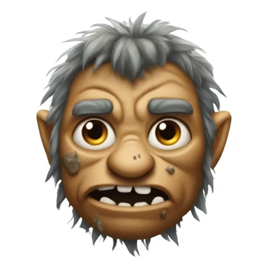 troll with bad skin  sticker