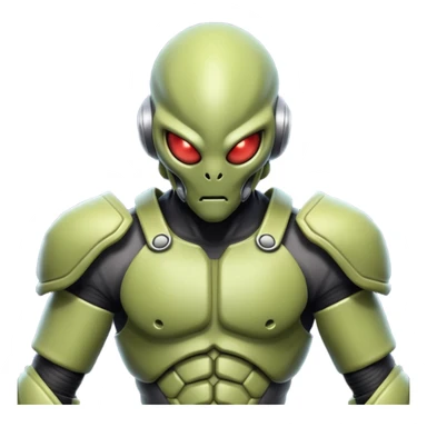 insectoid alien MMA fighter portrait, head and shoulders only, armored exoskeleton skin, sharp eyes, combat gloves, aggressive stance, 3D cartoon, mobile game icon style, clean background, no text, no watermark
 sticker