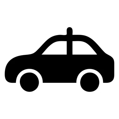 red and blue automobile icon sticker