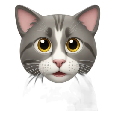 Uk singe qui porte un chat sticker