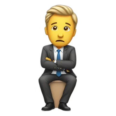 stressed businessman sticker