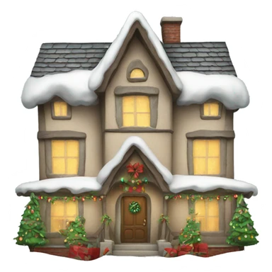 Christmas house sticker