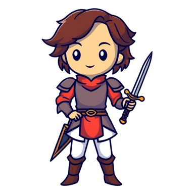 Leliana from Dragon Age as a bard with daggers sticker