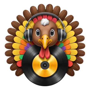 Turkey Spinning records sticker