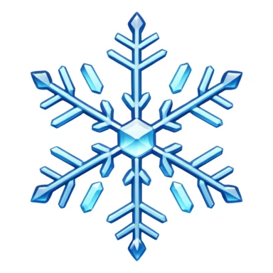 snowflake with different color  sticker