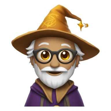 Gracias wearing a wizard hat sticker