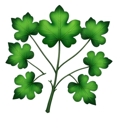 Trebol de 5 hojas de black clover sticker